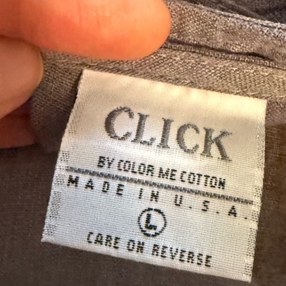 CLICK by Color Me Cotton 100% Linen Sleeveless with Pockets Dress, size Large - Picture 9 of 11